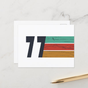 Geboren in 1977  verjaardagscadeau feestdagenkaart