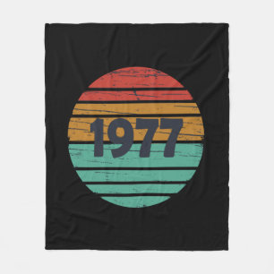 Geboren in 1977 verjaardagscadeau fleece deken