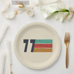 Geboren in 1977  verjaardagscadeau papieren bordje