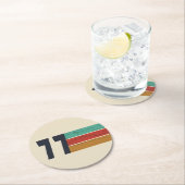 Geboren in 1977 verjaardagscadeau ronde kartonnen onderzetter (Insitu)