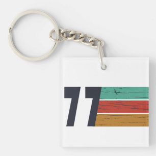 Geboren in 1977 verjaardagscadeau sleutelhanger