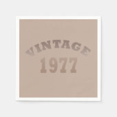 Geboren in 1977 verjaardagsfeest servet (Voorkant)