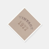 Geboren in 1977 verjaardagsfeest servet (Hoek)