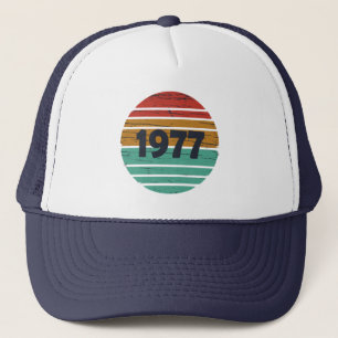 geboren in 1977 vintage verjaardag trucker pet