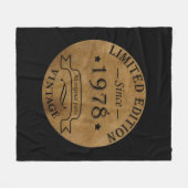 Geboren in 1978  jaar fleece deken (Voorkant (Horizontaal))