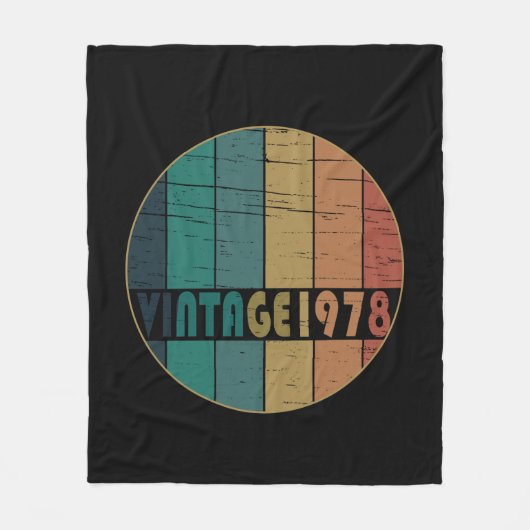 Geboren in 1978  jaar fleece deken (Voorkant)