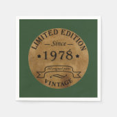 Geboren in 1978  jaar servet (Voorkant)