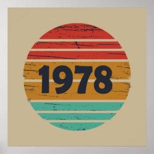 Geboren in 1978 verjaardag poster