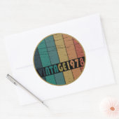 geboren in 1978 verjaardag ronde sticker (Envelop)