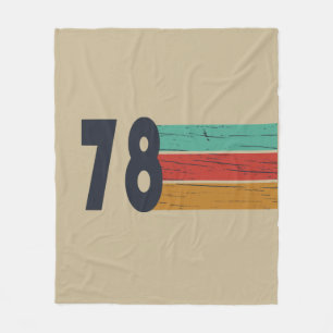 Geboren in 1978 verjaardagscadeau fleece deken