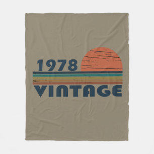 Geboren in 1978 verjaardagscadeau fleece deken