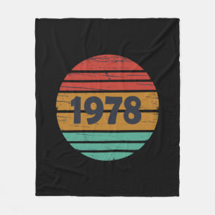Geboren in 1978 verjaardagscadeau fleece deken