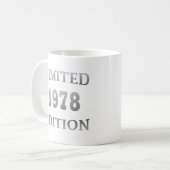 Geboren in 1978 verjaardagscadeau koffiemok (Voorkant links)