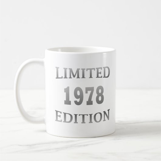 Geboren in 1978 verjaardagscadeau koffiemok (Links)