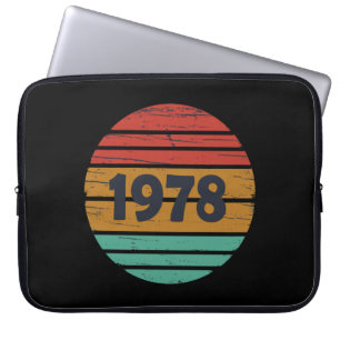Geboren in 1978 verjaardagscadeau laptop sleeve