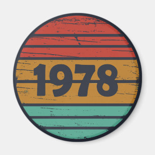 Geboren in 1978 verjaardagscadeau magneet