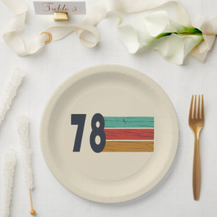 Geboren in 1978  verjaardagscadeau papieren bordje