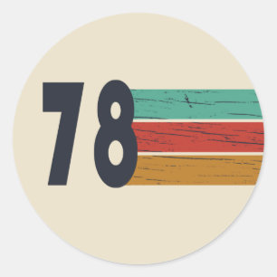 Geboren in 1978  verjaardagscadeau ronde sticker