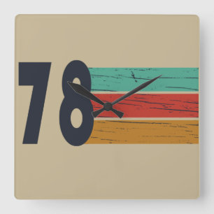 Geboren in 1978  verjaardagscadeau vierkante klok