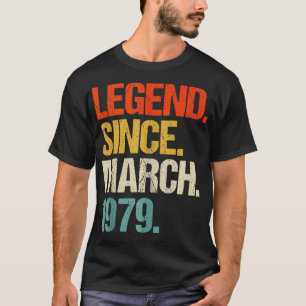 Geboren in 1979 45 Jaar Oud Made in 1979 45e Geboo T-shirt