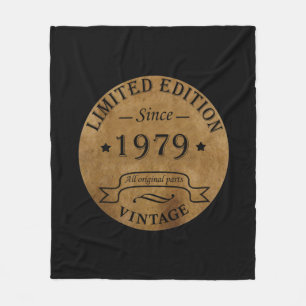 Geboren in 1979 op verjaardag fleece deken