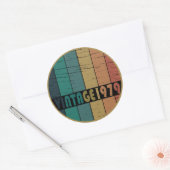 Geboren in 1979 op verjaardag ronde sticker (Envelop)