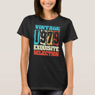 Geboren in 1979 op zondag, voortreffelijke selecti t-shirt