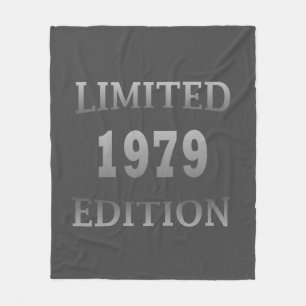 Geboren in 1979 Verjaardag Limited Edition Gift Fleece Deken