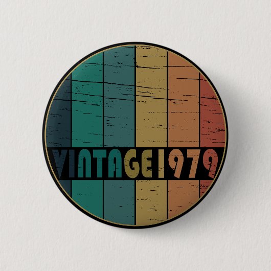 geboren in 1979  verjaardag ronde button 5,7 cm (Voorkant)