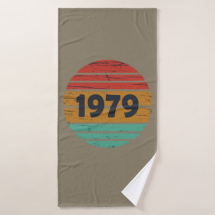 Geboren in 1979 verjaardagscadeau badhanddoek