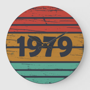 Geboren in 1979  verjaardagscadeau grote klok