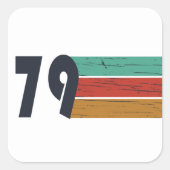 Geboren in 1979 verjaardagscadeau vierkante sticker (Voorkant)