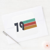 Geboren in 1979 verjaardagscadeau vierkante sticker (Envelop)