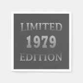 Geboren in 1979 verjaardagsfeestje Elegant Servet (Voorkant)