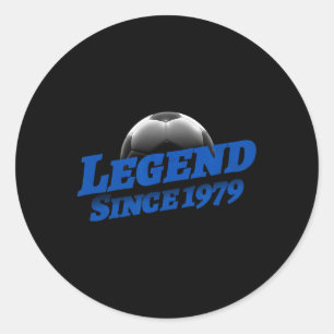 Geboren in 1979 Voetbalfan Verjaardag Legendarisch Ronde Sticker