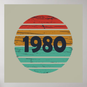 Geboren in 1980,  klassiek poster