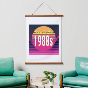 Geboren in 1980, Millenials, Gen X, Geboortejaar Hangend Wandkleed