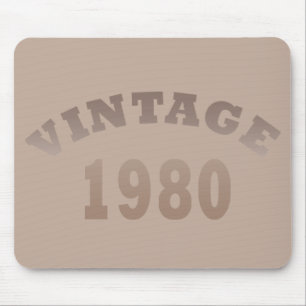 Geboren in 1980  verjaardagscadeau muismat