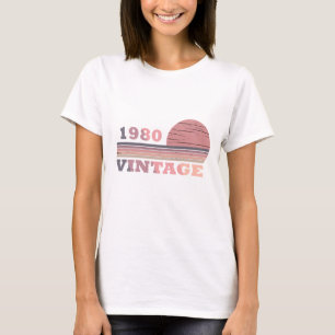 Geboren in 1980  verjaardagscadeau t-shirt