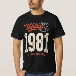 geboren in 1981 - 41ste verjaardag, Klassieke Ret T-shirt