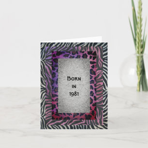 Geboren in 1981, Birthday Fun Facts Kaart