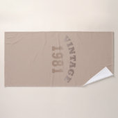 Geboren in 1981 op  verjaardag badhanddoek (Badhanddoek)