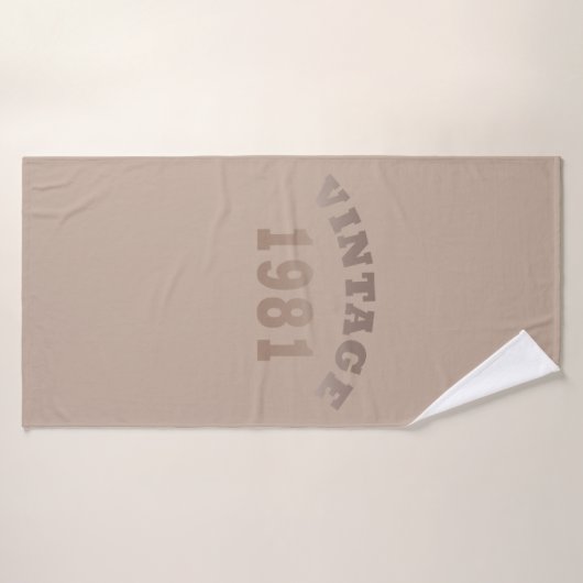 Geboren in 1981 op  verjaardag badhanddoek (Badhanddoek)