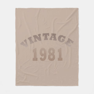 Geboren in 1981 op verjaardag fleece deken