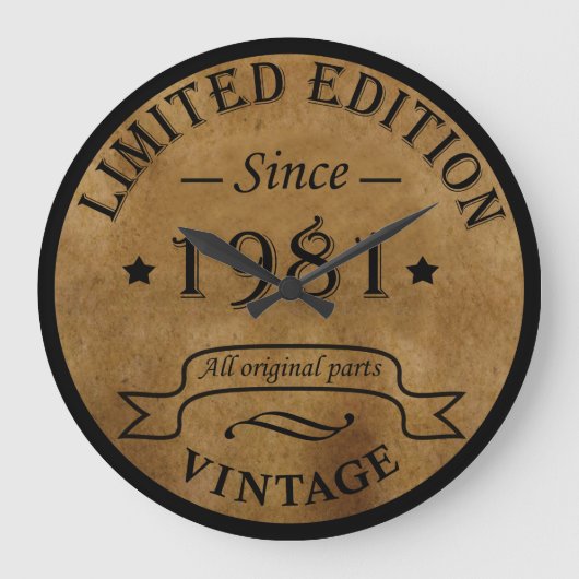 Geboren in 1981 op  verjaardag grote klok (Voorkant)