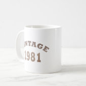 Geboren in 1981 op  verjaardag koffiemok (Voorkant links)