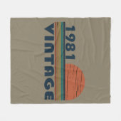 Geboren in 1981  verjaardagscadeau fleece deken (Voorkant (Horizontaal))