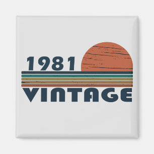 Geboren in 1981 verjaardagscadeau magneet