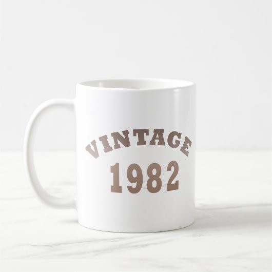 Geboren in 1982 op verjaardag koffiemok (Links)