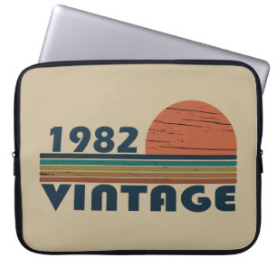 Geboren in 1982 op  verjaardag laptop sleeve
